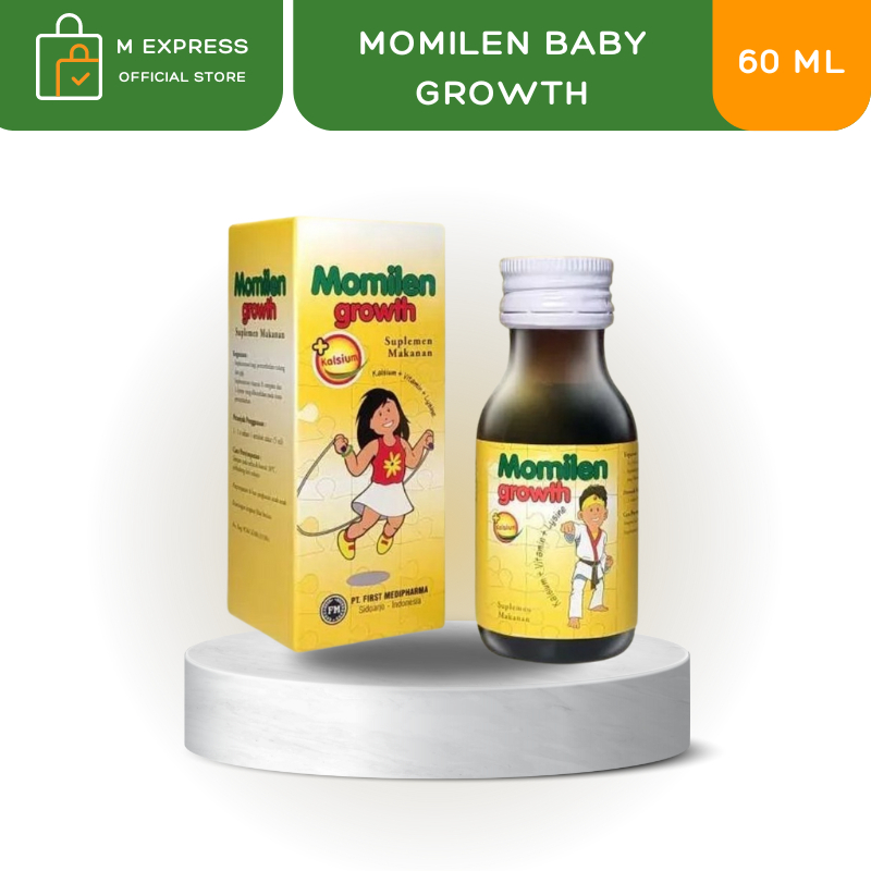 MEGAMART | Momilen growth kalsium lysine vitamin pertumbuhan anak 60 ml