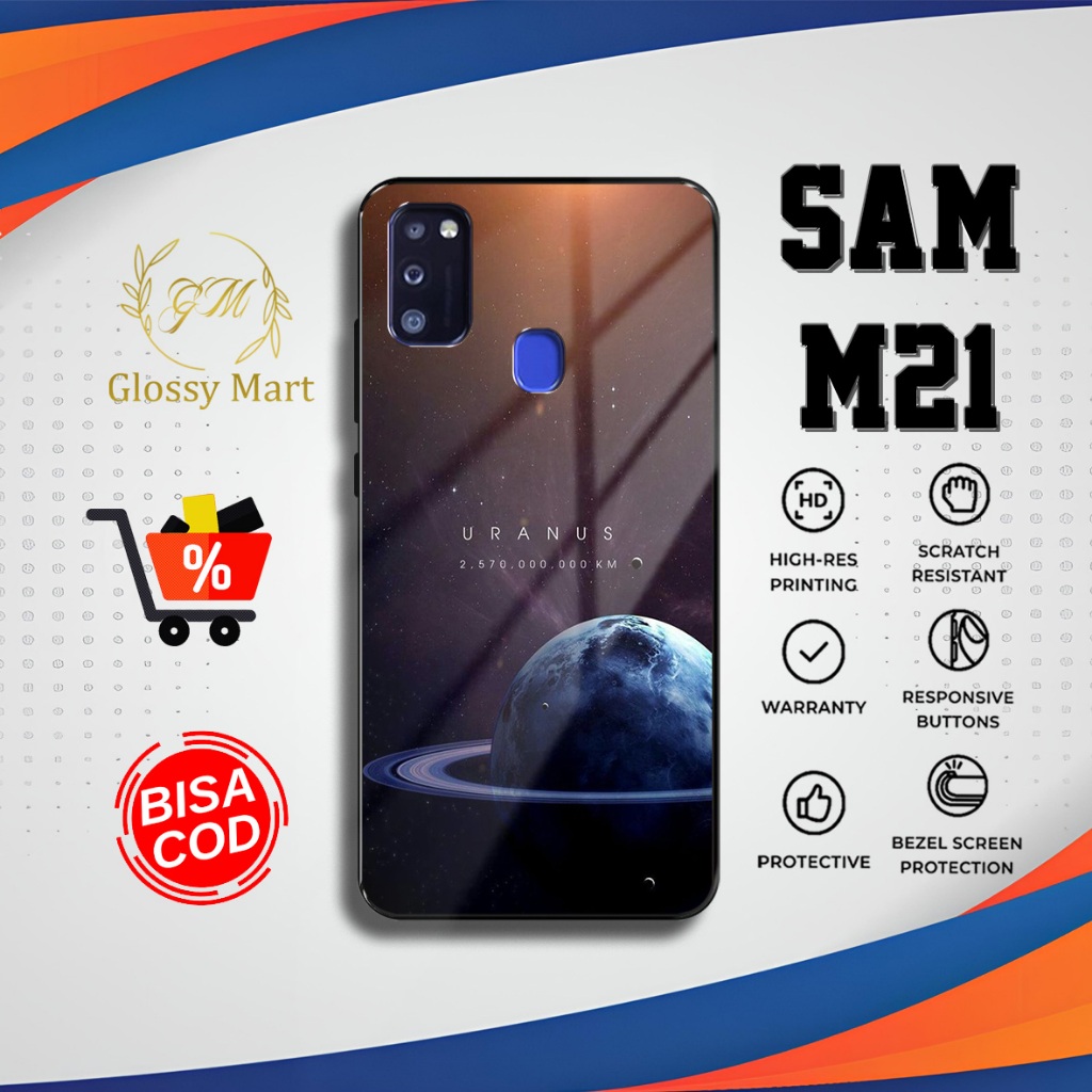Case Samsung M21 Planet Casing Samsung M21 Hardcase Softcase Glossy Kesing Terlaris Glossy Mart