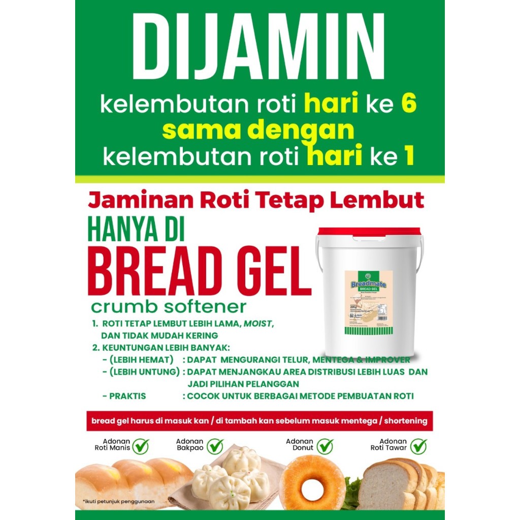 Bread Gel Crumb Softener Pelembut Roti