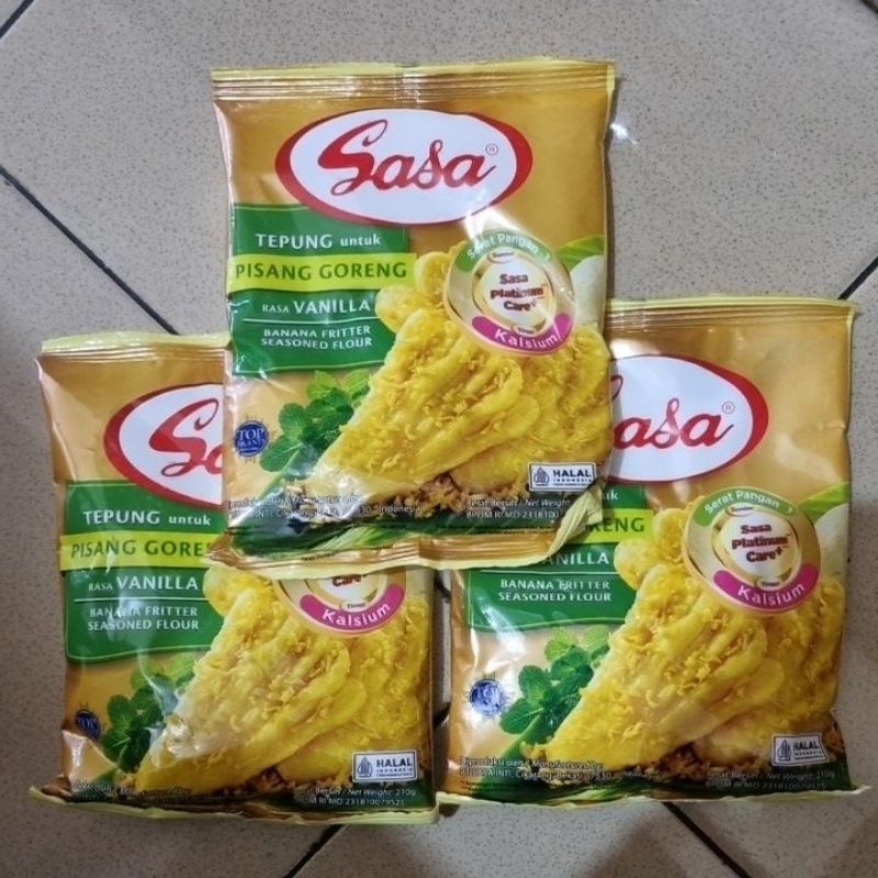 

Tepung pisang goreng sasa Rasa Vanilla 210gr