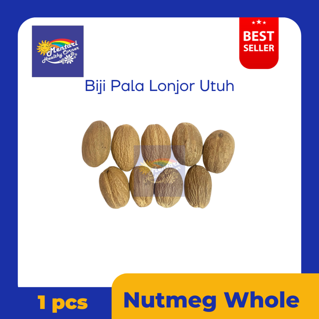 

Biji Pala Lonjor Utuh kering 1pcs / 1biji