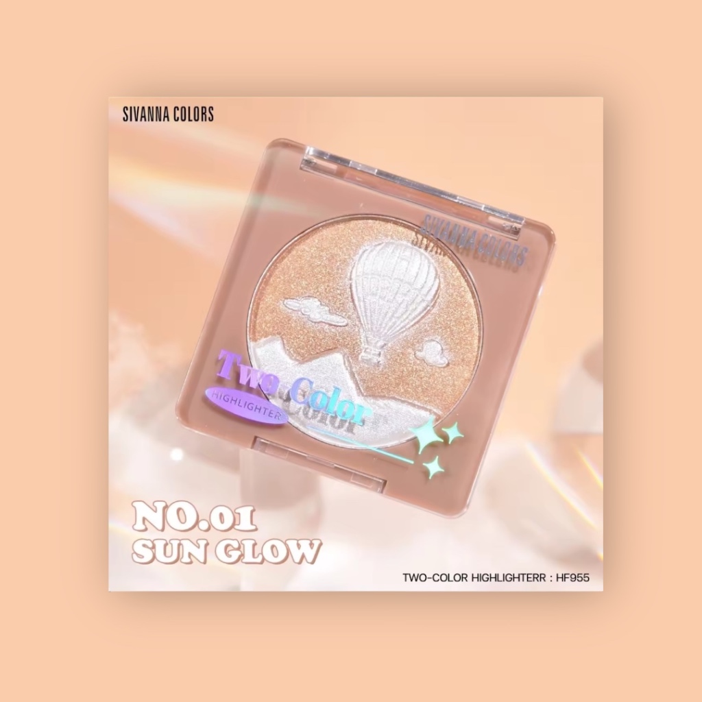 Sivanna Colors Two Color Highlighter Glitter Glow