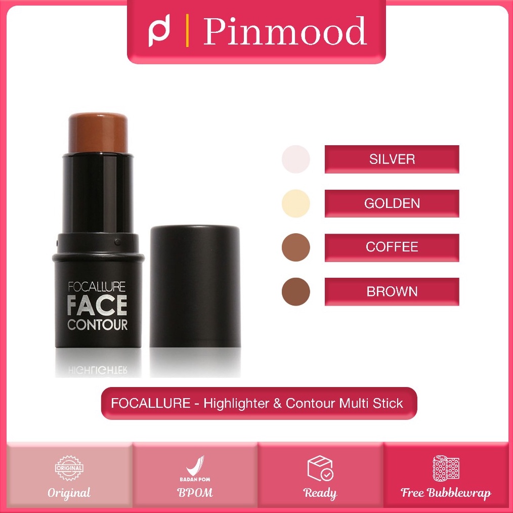 KODE B35R FOCALLURE  HIGHLIGHTER  CONTOUR MULTI STICK  FA1   Kosmetik Wajah Waterproof LongLasting F