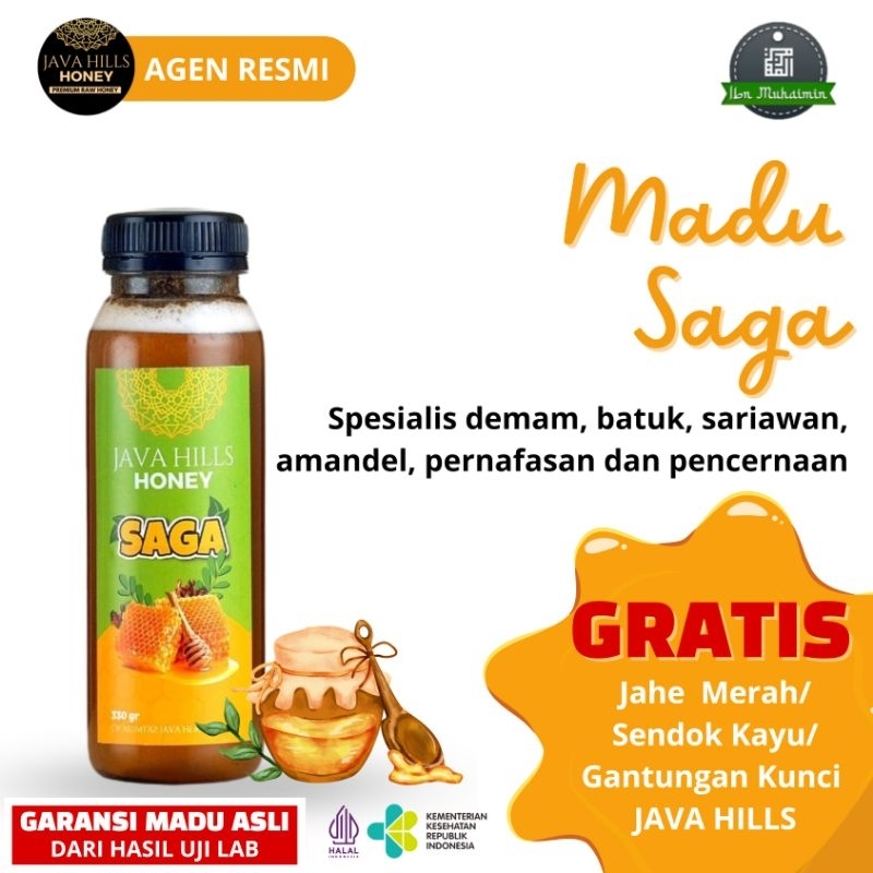 

javahills honey madu mix saga obat sariawan dan batuk javahills honey mumtaz java herba raw honey 320gr