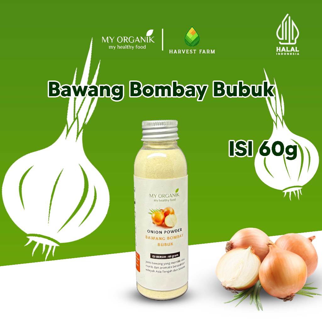 

My Organik Bubuk Bawang bombay Garlic Powder Dapur MPASI 60 gr 85 gr 145 gr