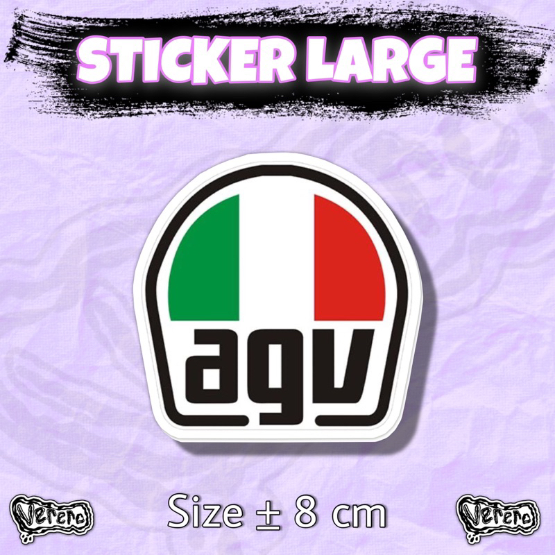 

Sticker AGV Large Laptop Helm Tumbler Vinyl Waterproof