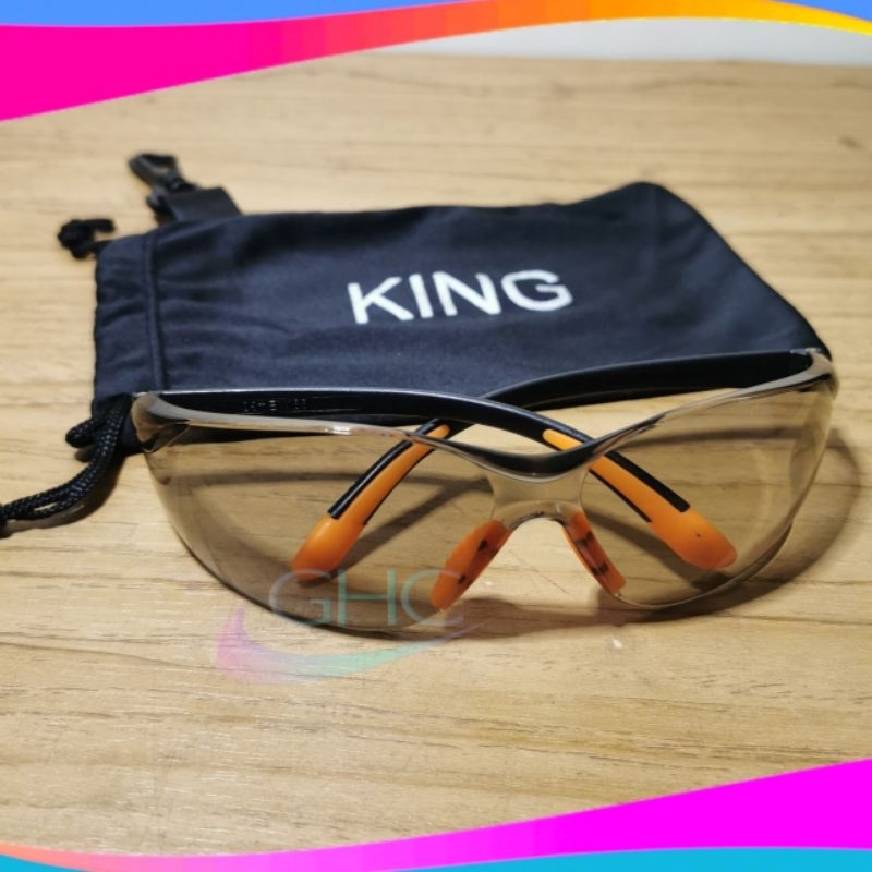 Kacamata Safety Smoke Mirror King Kaca Mata Proyek Smoke Mirror Kaca Mata Las