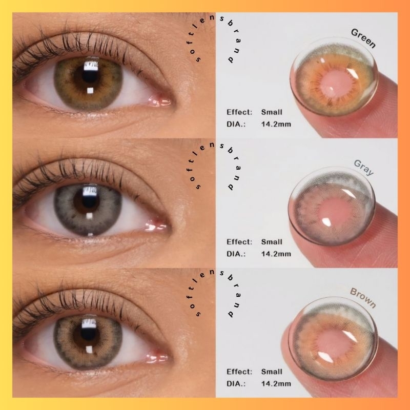 [ COD ✅️ ] SOFTLENS WEDDING 14,2 MM | SOFTLENS NATURAL BROWN GRAY GREEN | SOFTLEN CANTIK VIRAL | SOF