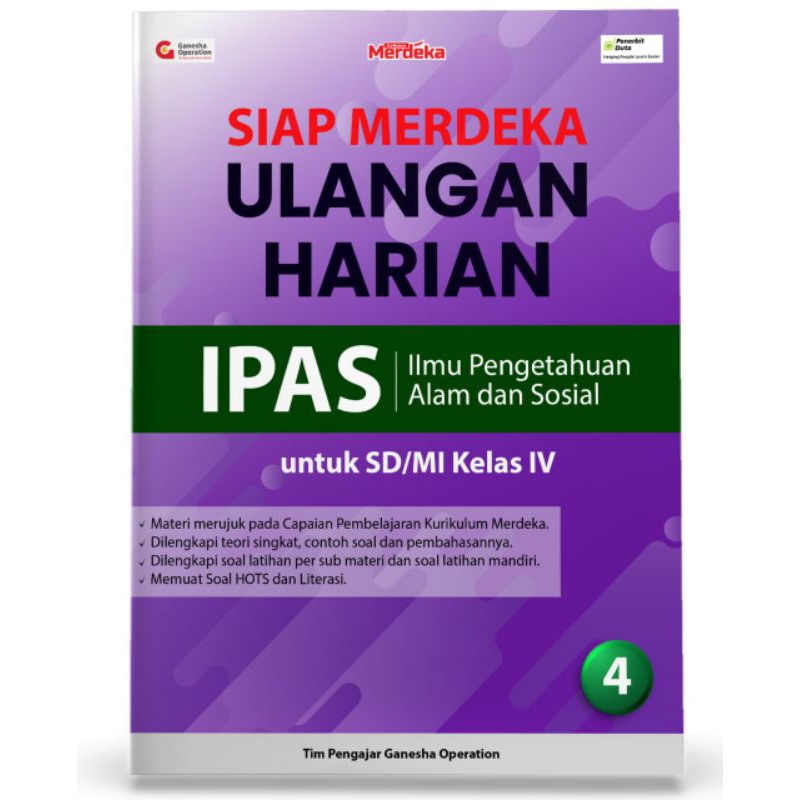 

SIAP MERDEKA ULANGAN HARIAN: Ilmu Pengetahuan Alam dan Sosial SD/MI Kelas IV