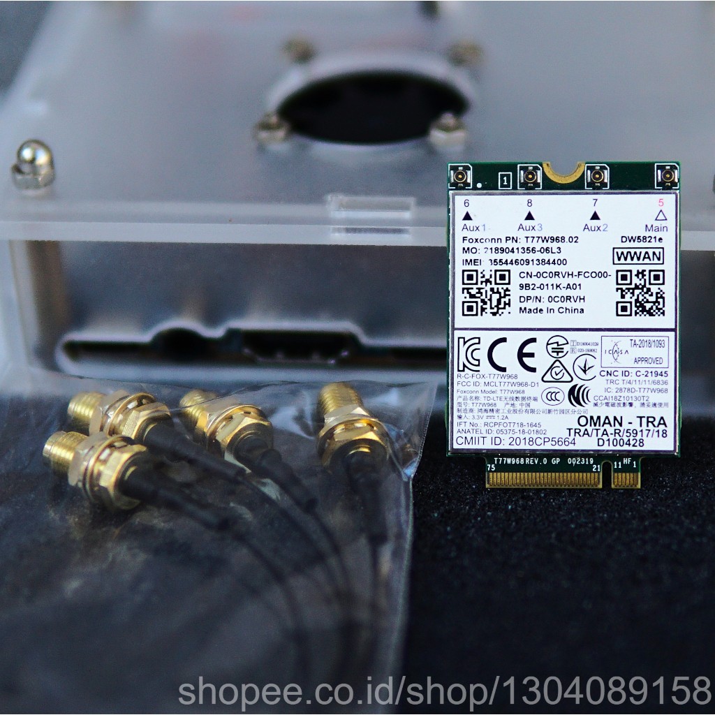 Modul Modem Rakitan DELL DW5821e Dell DW CAT16 - Siap Pakai