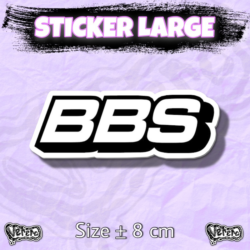 

Sticker BBS Large Laptop Helm Tumbler Vinyl Waterproof