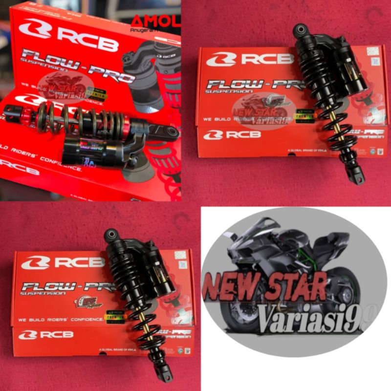 SHOCKBREAKER SHOCK RCB TABUNG ATAS RCB FLOW PRO UK 330 MM VARIO 125/150 BEAT/SCOOPY BEAT FI BLACK SE
