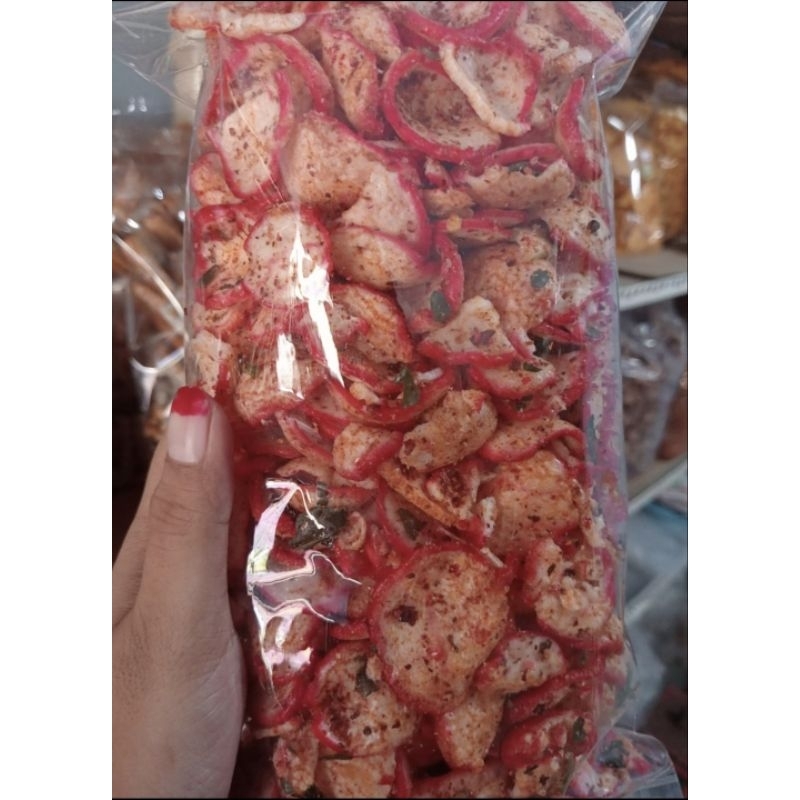 

KERUPUK SEBLAK PEDAS/KEMASAN 500GRAM