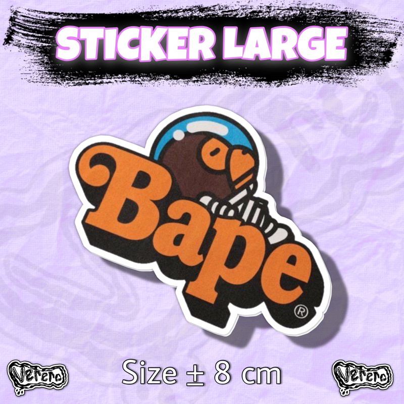 

Sticker Bape Large Laptop Helm Tumbler Vinyl Waterproof