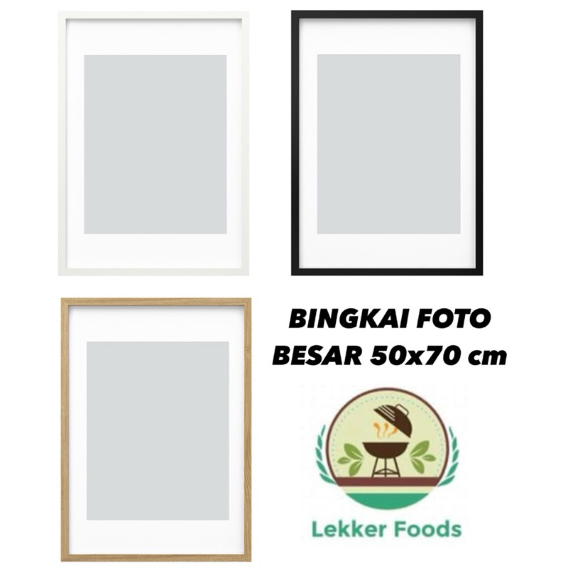 Bingkai Foto Besar 50x70 cm / Frame Jumbo Pajangan Gambar Dinding Rodalm
