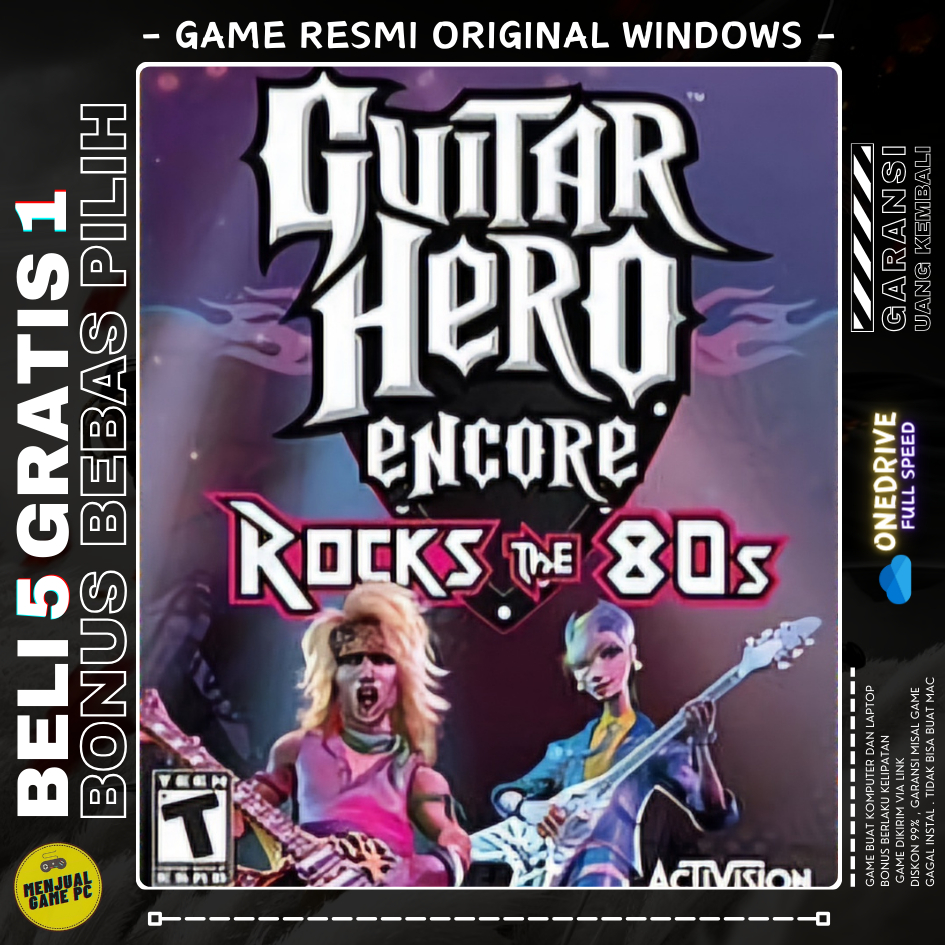 GUITAR HERO ENCORE 80S - GAME LAPTOP - GAME PC - GAME KOMPUTER - LINK DOWNLOAD - ORIGINAL WINDOWS