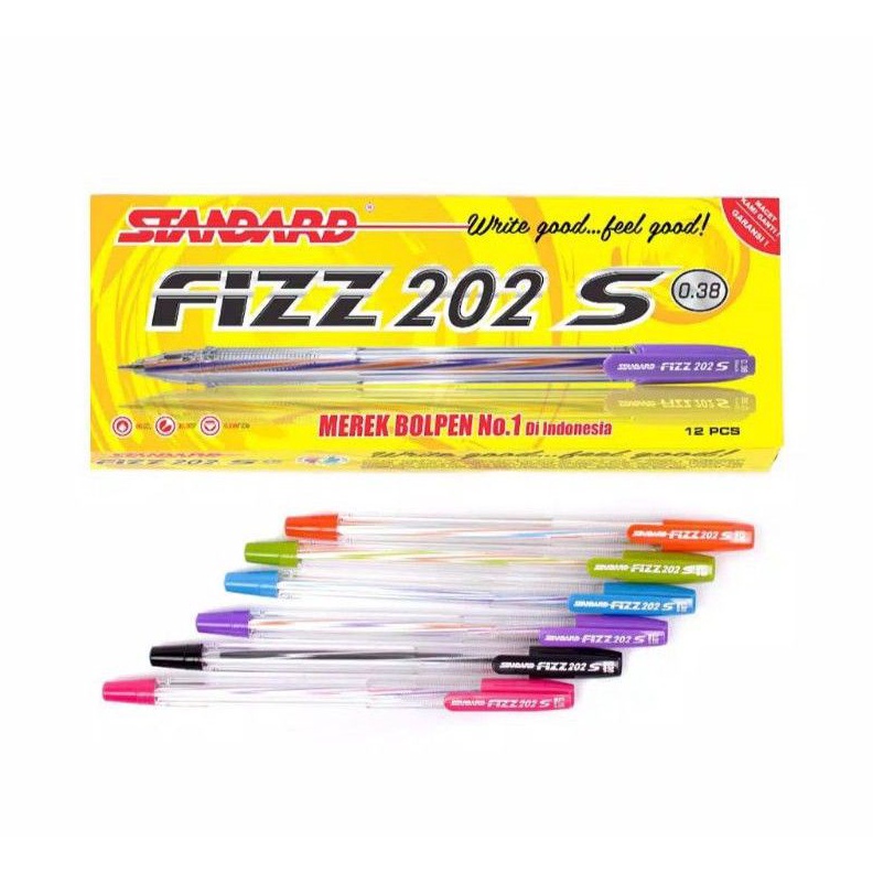 

PALING LARIS Pulpen Standard Fizz 22 S 38mm Per Pak 12 Pcs