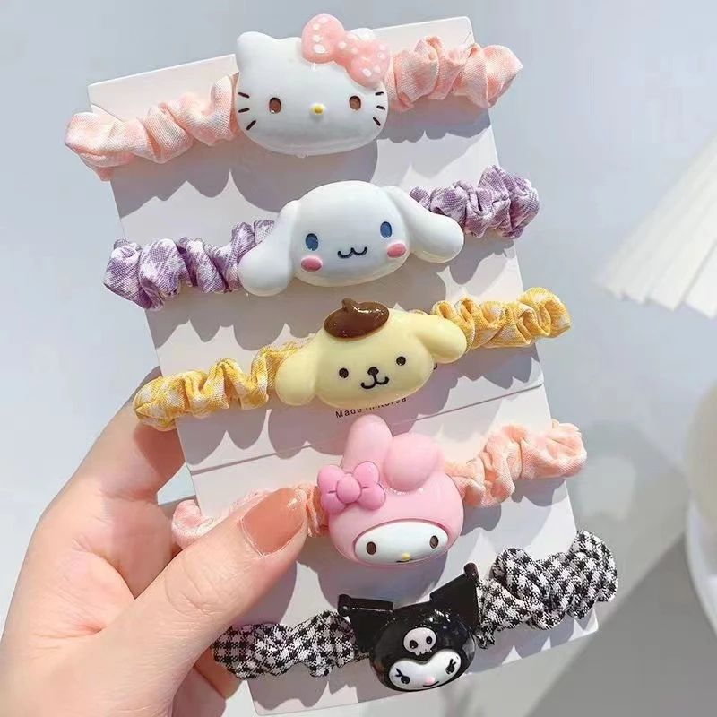 Ikat Rambut Anak Perempuan Sanrio / Scrunchie Anak dan Dewasa Karakter Sanrio Lucu Aksesoris Fashion