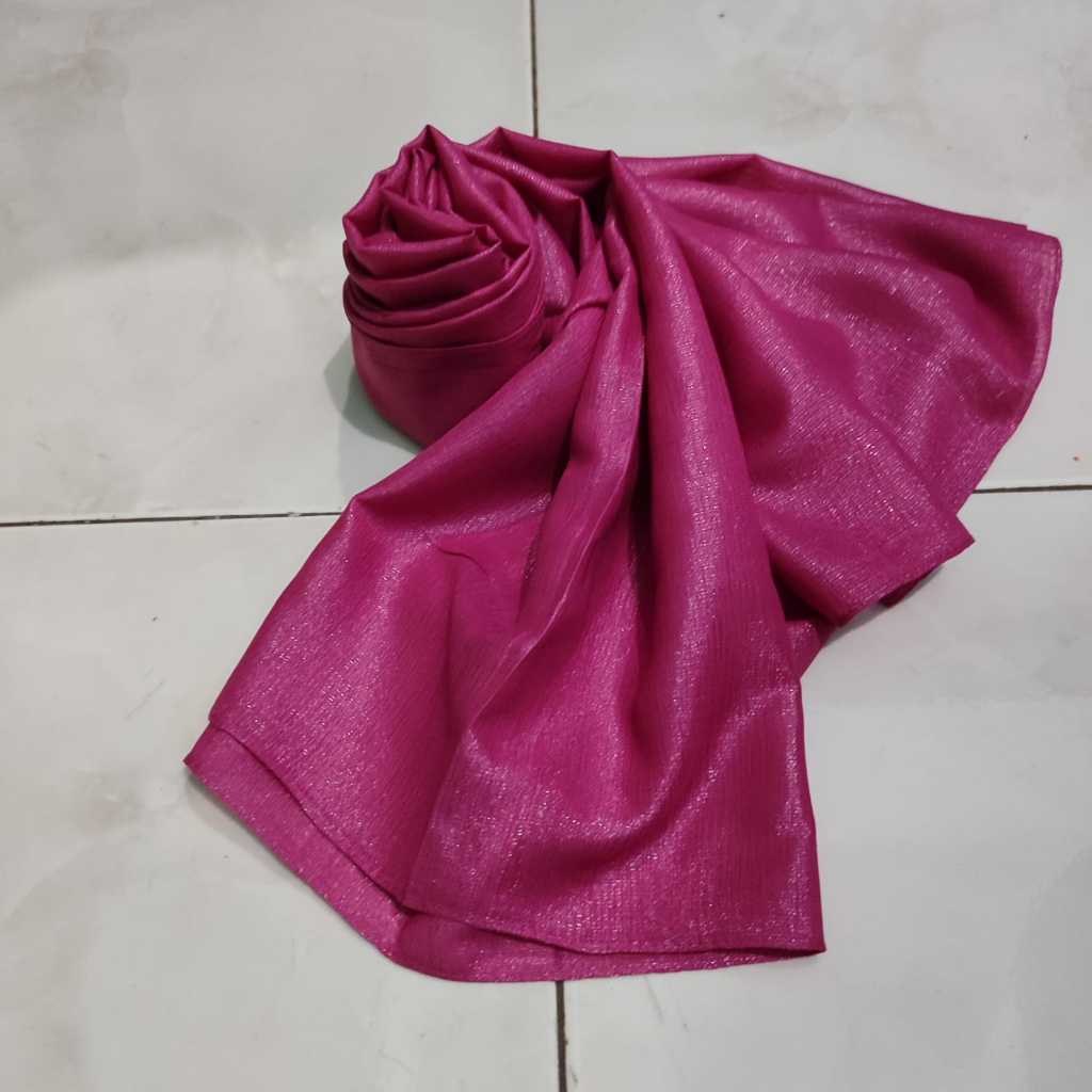 jilbab segiempat pesta glitter