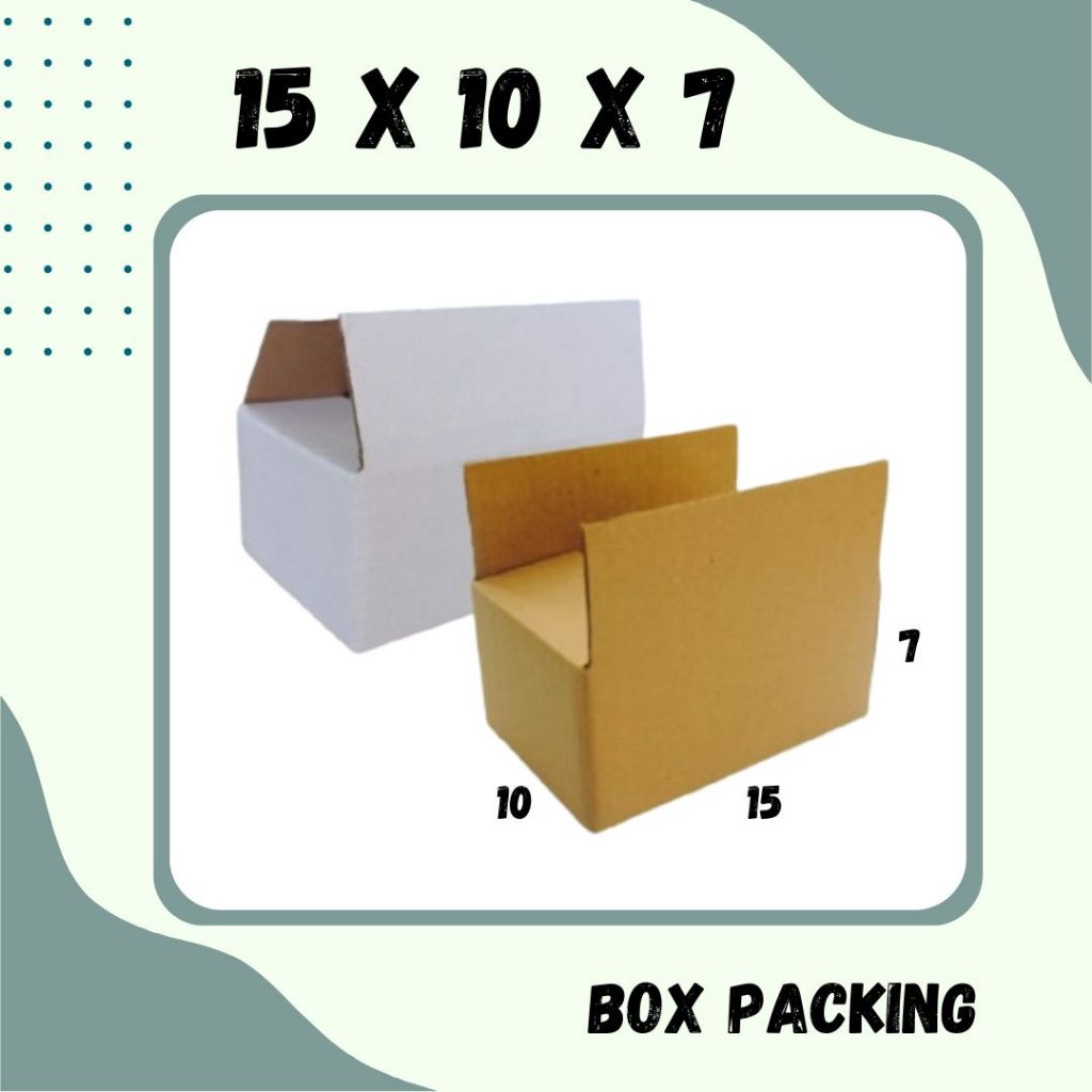 

Kardus 15x10x7 Packing A0 Karton Kotak Kemasan Olshop Sparepart Dus Souvenir
