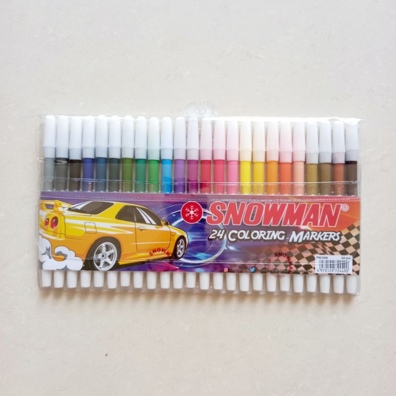 

[ MURAH ] Spidol Snowman Pencil Type Marker 24 Warna PW-24A
