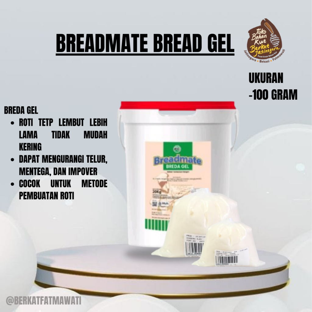 

BREADMATE BREAD GEL MERO CRUMB SOFTENER PELEMBUT ROTI / PELEMBUT ROTI TAHAN LAMA / BREDA GEL PELEMBUT DONAT 100 GR