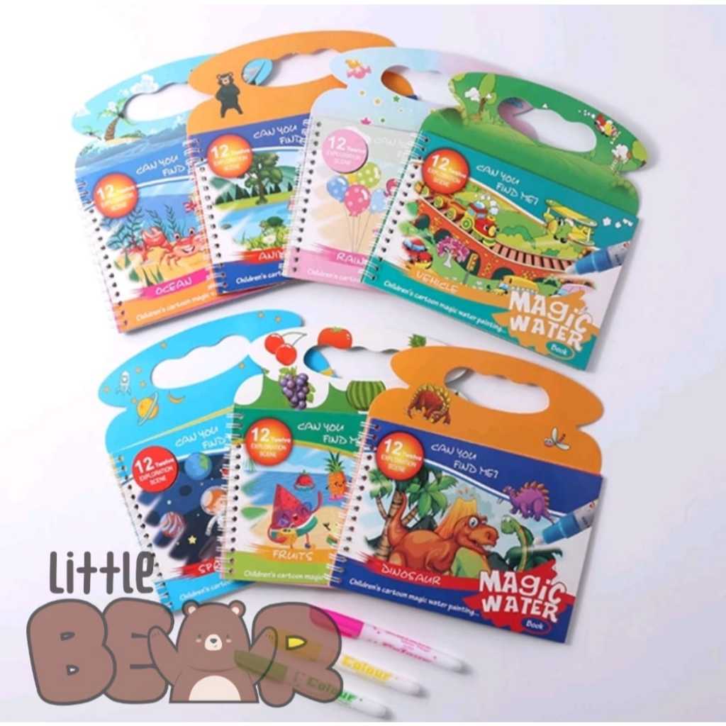 

MAGIC WATER BOOK / BUKU MEWARNAI AJAIB BESAR / MAGIC COLOURING BOOK