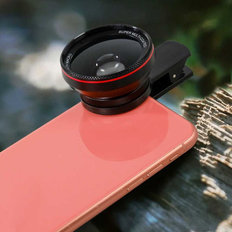 Lensa Smartphone 2 in 1 Wide Angle 0.6X Macro 15X - TKS37