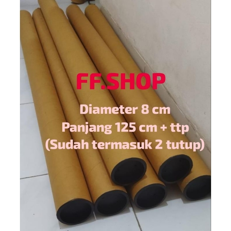 

Tabung Packing Dm 8 cm x 125 cm + Ttp/Tube Paper Core/selongsong (sudah termasuk tutup)