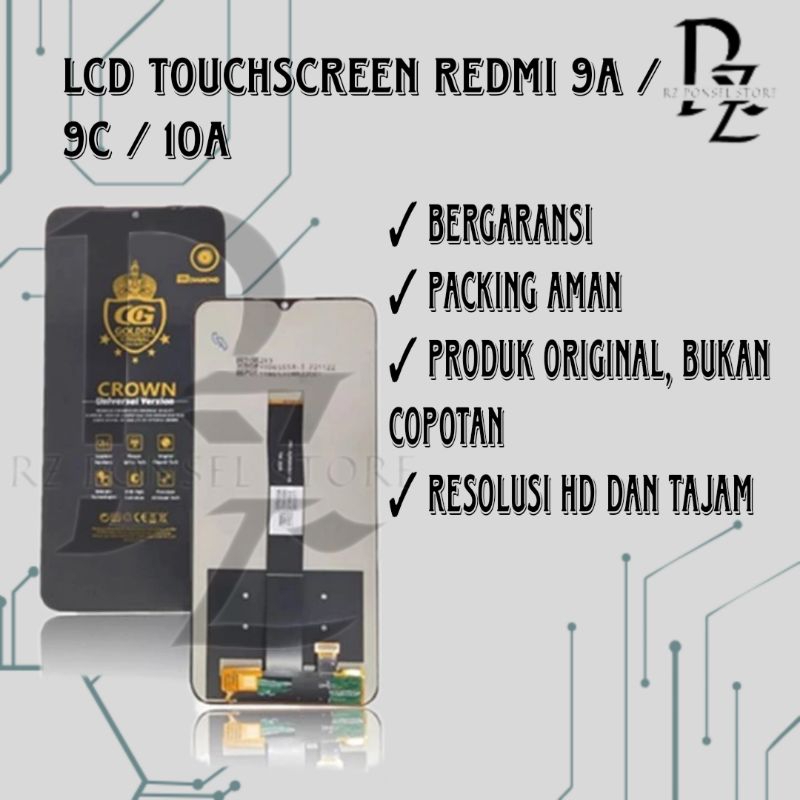 LCD Touchscreen Redmi 9a/ Redmi 9c / Redmi 10a Fullset bergaransi