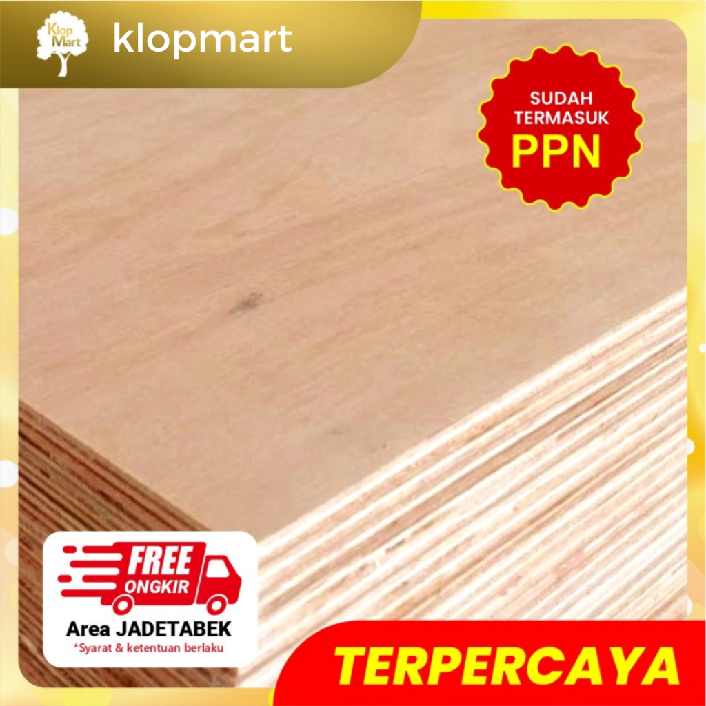 Triplek Cor / Multiplek 12mm MC Ukuran 4x8F