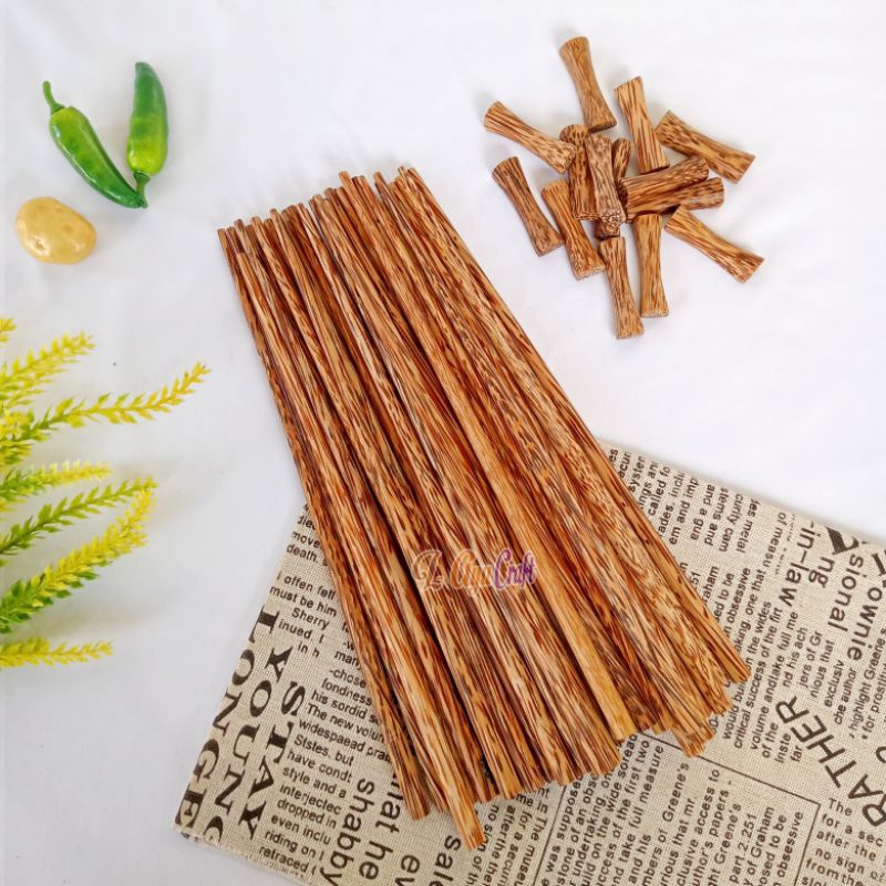 L-AYUCRAFT Sumpit kayu kelapa 1 kodi /20 pasang