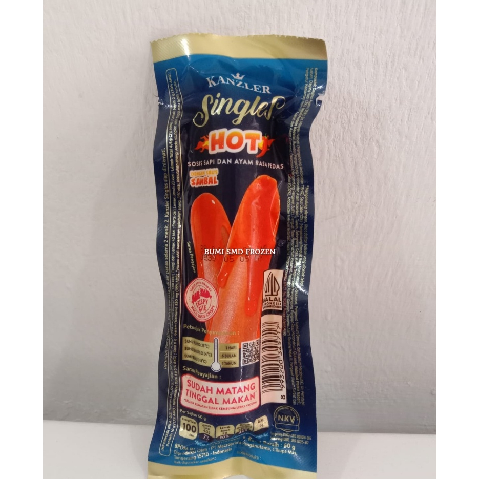 

Kanzler Singles HOT [ 1 PCS ] | Kanzler Sosis HOT