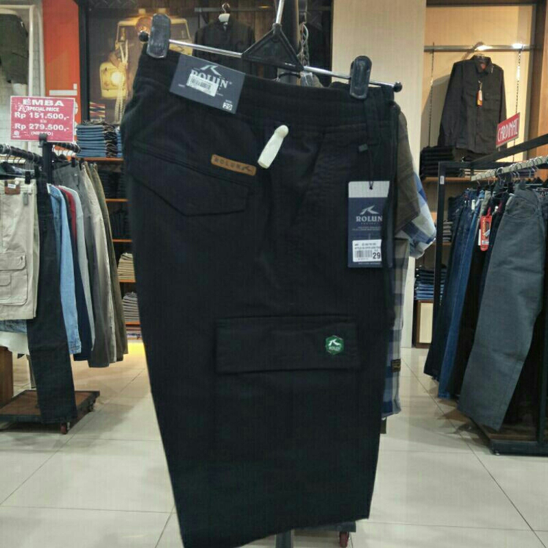 rolun original celana pendek pria cargo