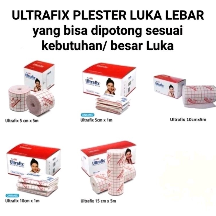 ULTRAFIX Plester luka sangat JUMBO/PLESTER LEBAR/Plester Luka Besar/anti alergi/rekat kuat/tahan air