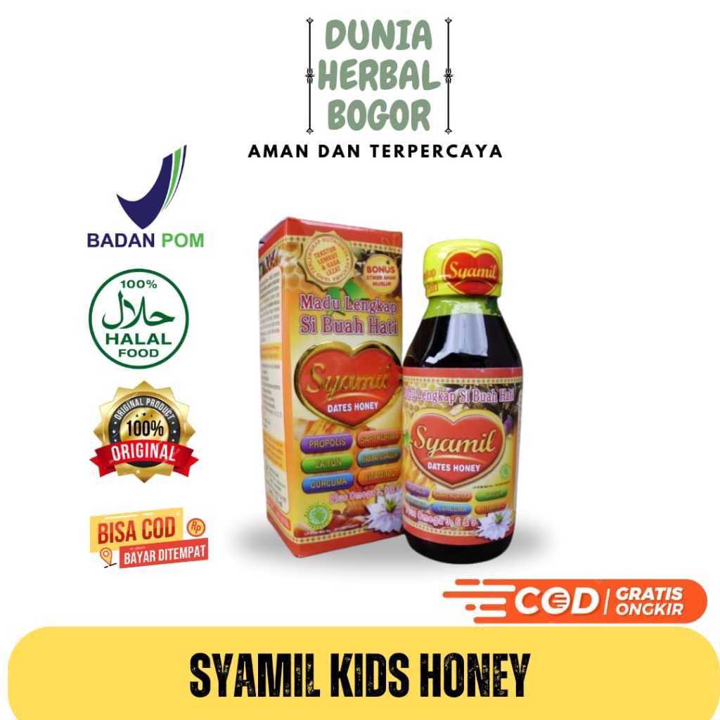 

Madu Syamil Anak - Madu Kid's Dates Honey Untuk Anak - Madu Lengkap Si Buah Hati - Syamil Anak Madu Anak Syamil Kids Dates Honey Madu Lengkap Si Buah Hati 125GR | NUTRISI ANAK PINTAR