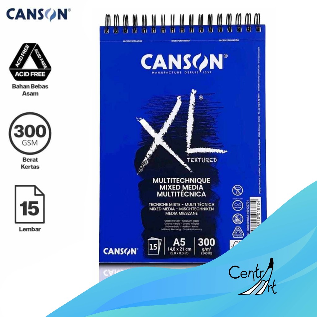 

CANSON MIXMEDIA XL SKETCHBOOK A5 300GSM