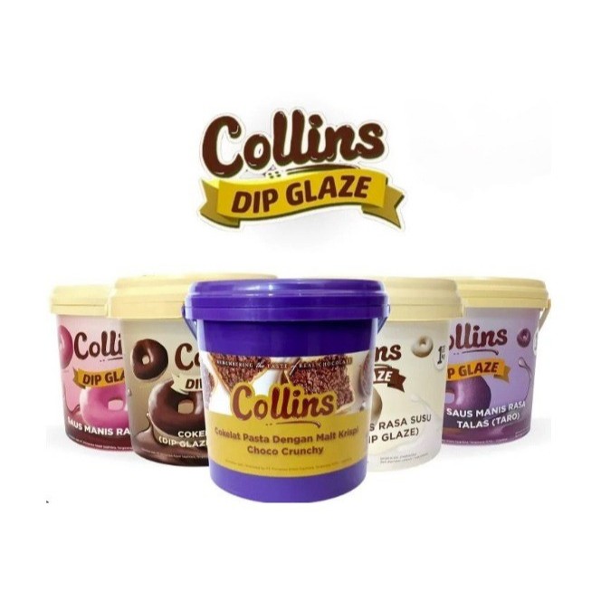 

Collins Dip Glaze 1kg - Glaze Donat - talas(taro) sameday / instant only