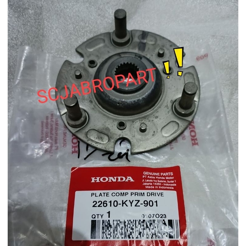 PLATE COMP PRIME DRIVE HONDA SUPRA X 125 HELM IN...22610 KYZ 901..ORI AHM
