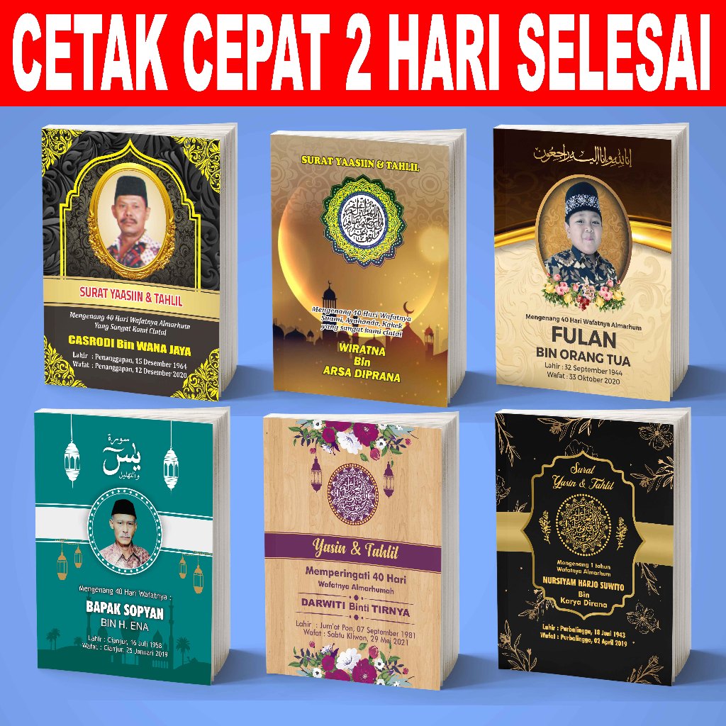 

Buku Yasin dan Tahlil Soft Cover + Sisipan 128 Halaman Arab Latin dan Terjemahan