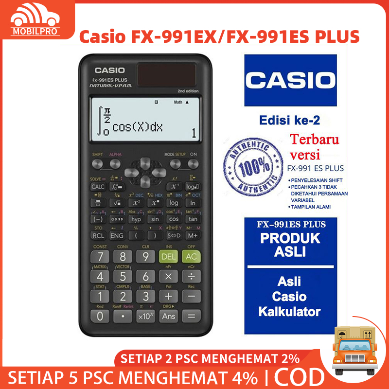 

【COD STOCK 】Kalkulator Scientific Casio ilmiah FX-991EX/991ES-Plus Kalkulator Casio Scientific Calculator Casio Scientific