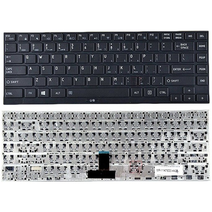 Keyboard Toshiba Dynabook R732 hitam