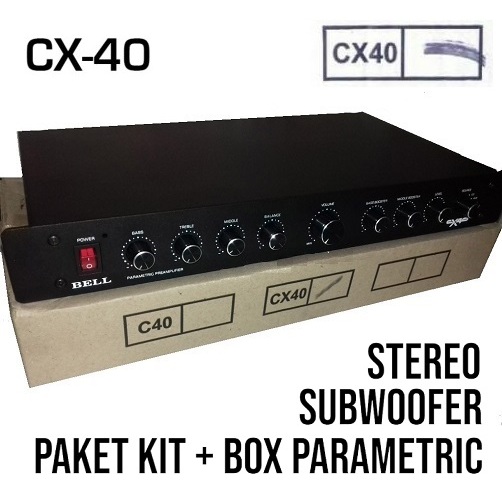 Tone Control Parametrik BELL. CX-40 CX 40 Original Produk Kualitas bagus Pre amp ( Box + Kit paramet