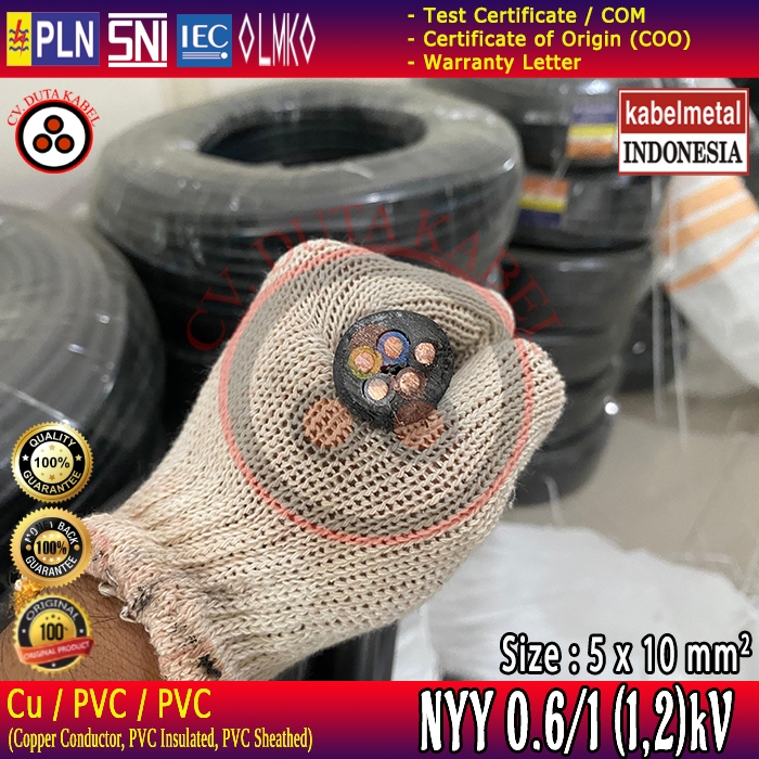 Kabel NYY 5x10 mm2 KABEL METAL (KMI) /5x10 mm/5 x 10 mm2/5 x 10 mm/5x10/5 x 10