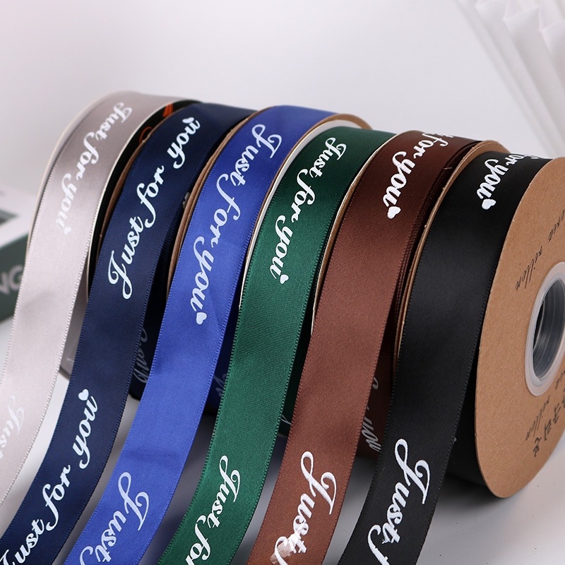 

[ 1 Roll ] 2.5Cm Pita Just For You Ribbon Satin Gift Kado Kerajinan Premium