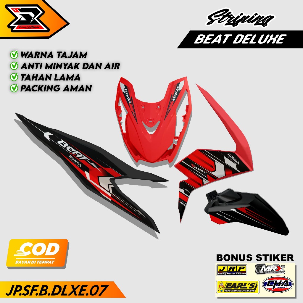 Stiker Beat Deluxe 2020 2021 2022 2023 Sticker Striping Beat Fi New Cbs Iss Street Racing JP 07