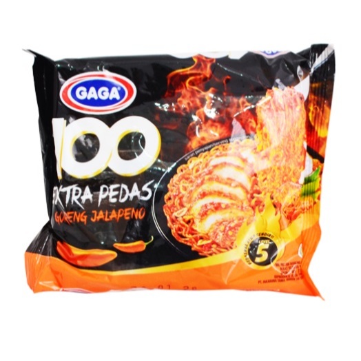 

Gaga Mie 100 Goreng Extra Pedas Jalapeno