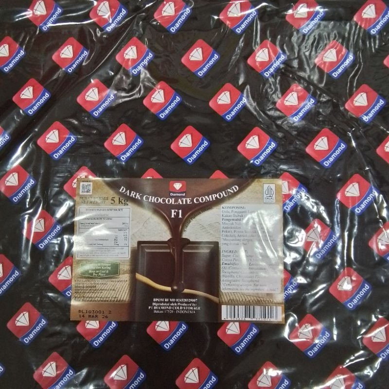 

Diamond Dark Chocolate Compound Coklat Batang 500gr
