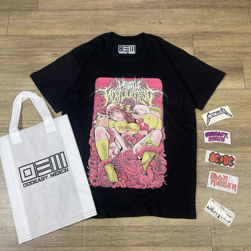 T-Shirt Kaos Pinky Girls Pistol Free bag Bonus Sticker