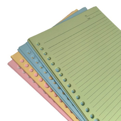 

Kertas Loose Leaf WARNA Ukuran A5 - Refill Binder Bergaris
